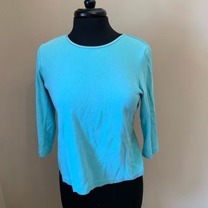 turquoise top